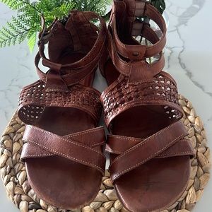 Womens BedStu Artemis Sandal Tan Rustic Size 10